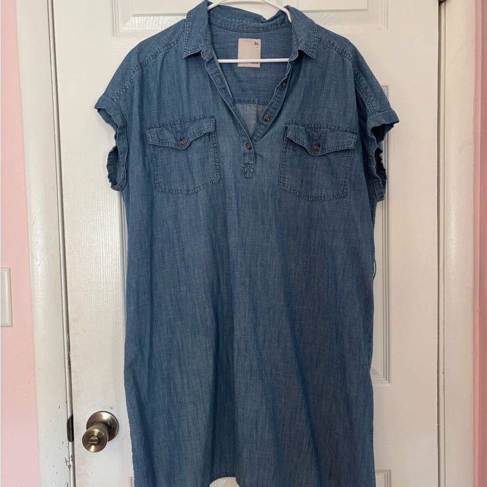 Casual Blue Denim dress